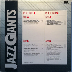 Jazz Giants: Bud Powell, Chet Baker, Gerry Mulligan, Zoot Sims 2LP  kansi VG- levy EX Käytetty LP