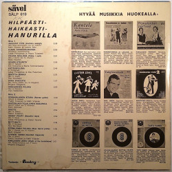 Eri esittäjiä: Hilpeästi Haikeasti Hanurilla  kansi VG+ levy EX Käytetty LP