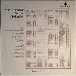 Mike Reinhardt Sextet - Swing 39: American Jazz & Blues History Vol. 78  kansi EX levy EX Käytetty LP