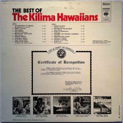 Kilima Hawaiians: The Best Of The Kilima Hawaiians  kansi VG+ levy EX Käytetty LP