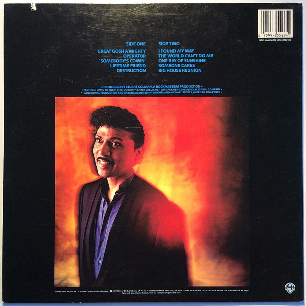 Little Richard 1986 25529-1 Lifetime Friend Second hand LP