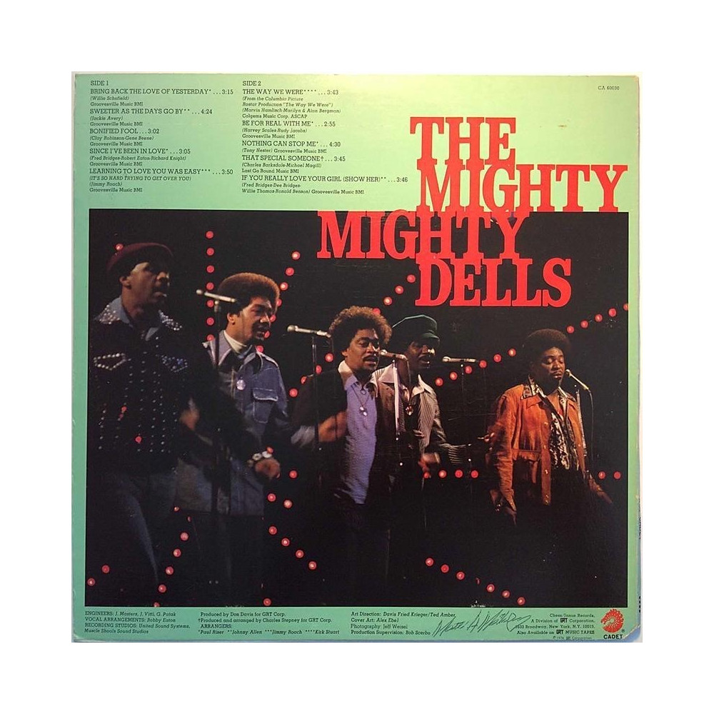 Dells: The Mighty Mighty Dells  kansi VG+ levy EX Käytetty LP