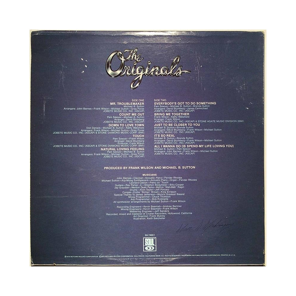 Originals: Communique  kansi VG levy EX Käytetty LP