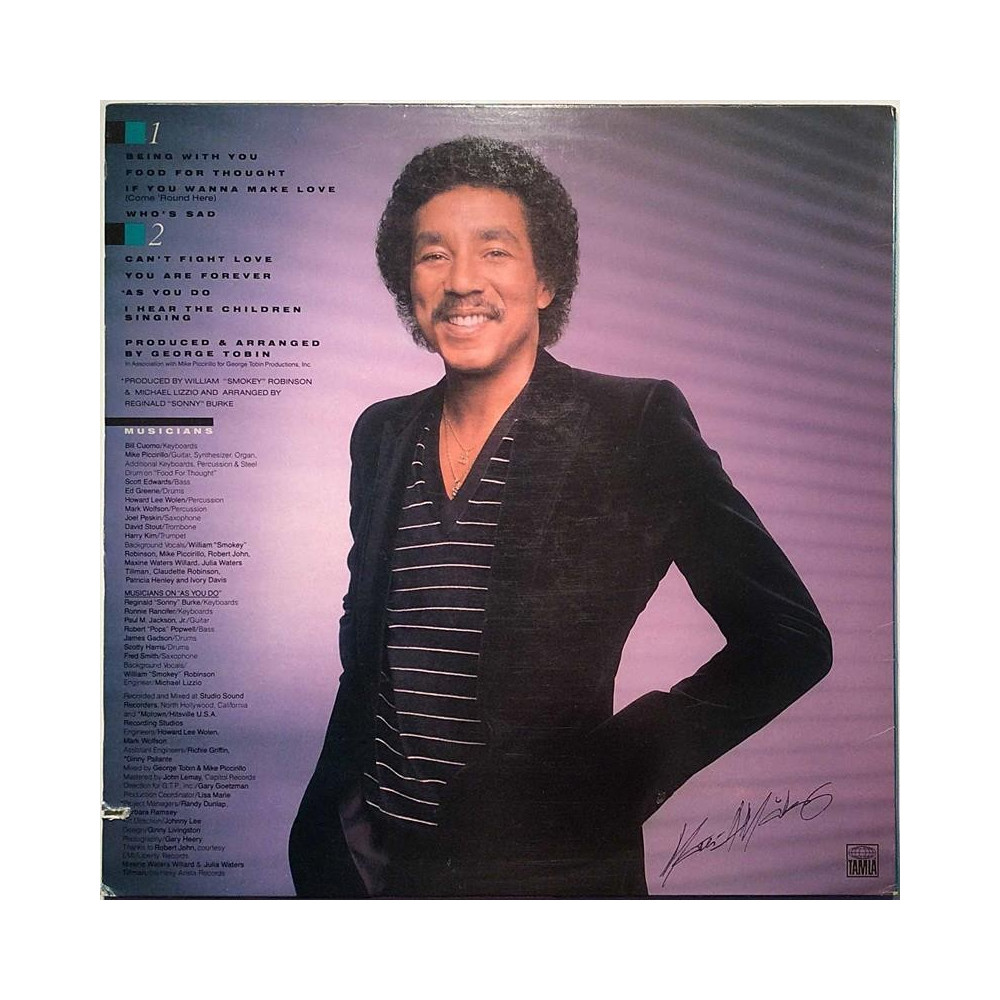 Robinson Smokey 1981 T8-375M1 Being With You Second hand LP