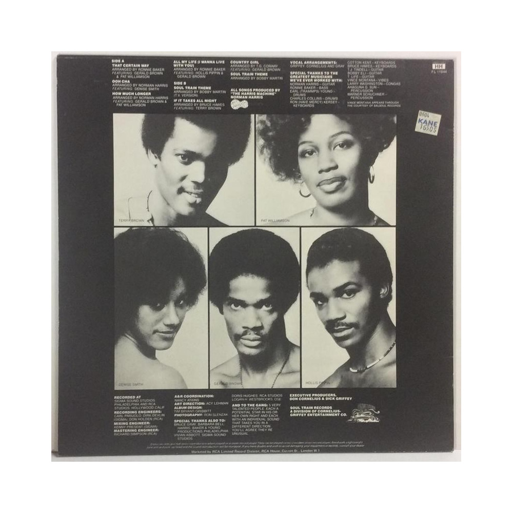 Soul Train Gang: Soul Train Gang  kansi EX- levy EX- Käytetty LP