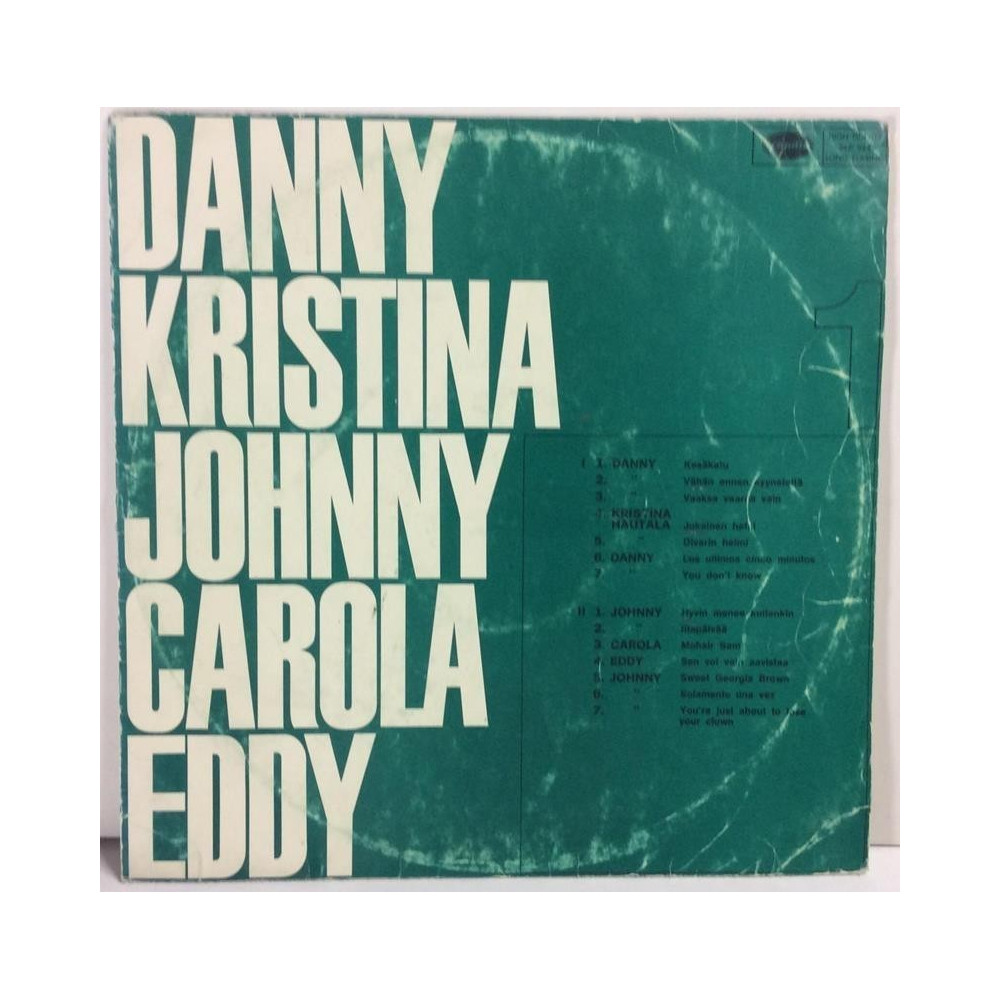 Eri Esittäjiä : Danny Kristina Johnny Carola Eddy Vol.1 Se Vihreäkantinen - Second hand LP