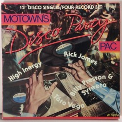 Various Artists: Motown’s Disco Party Pac 4 x 12” Maxi poksi  kansi EX levy EX Käytetty LP