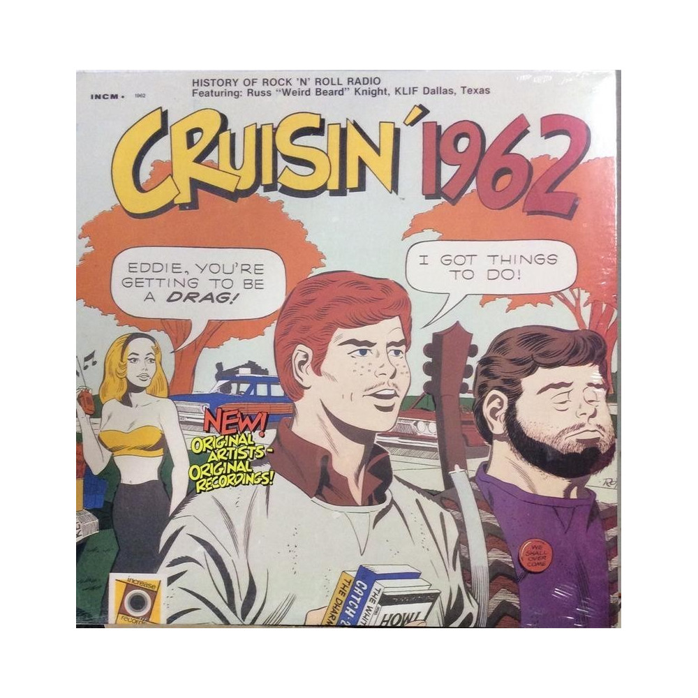 VARIOUS ARTISTS CRUISIN’ 1962 LP-levyt  /  uusi tuote 1970 INCREASE