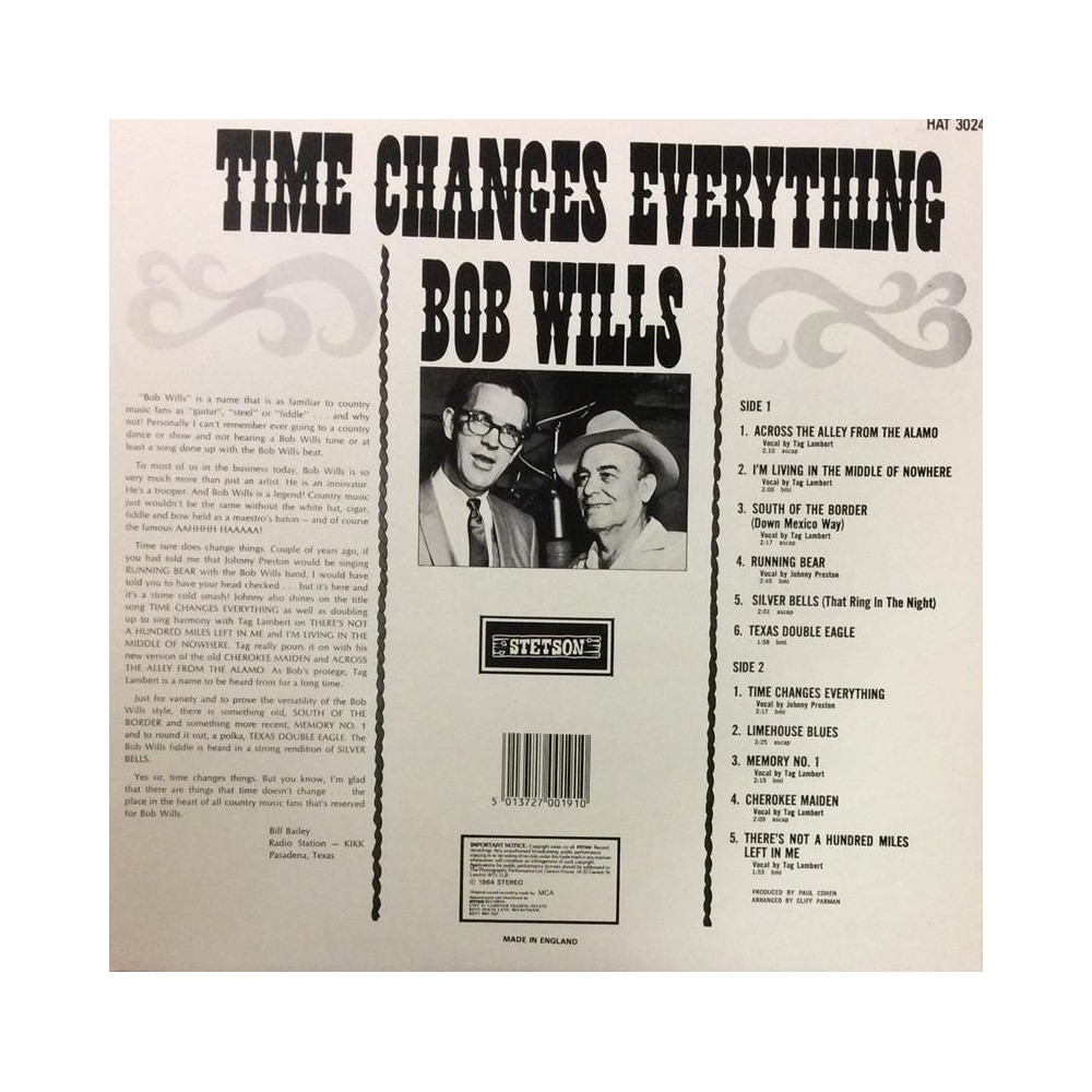 Willis Bob : Time Changes Everything - LP