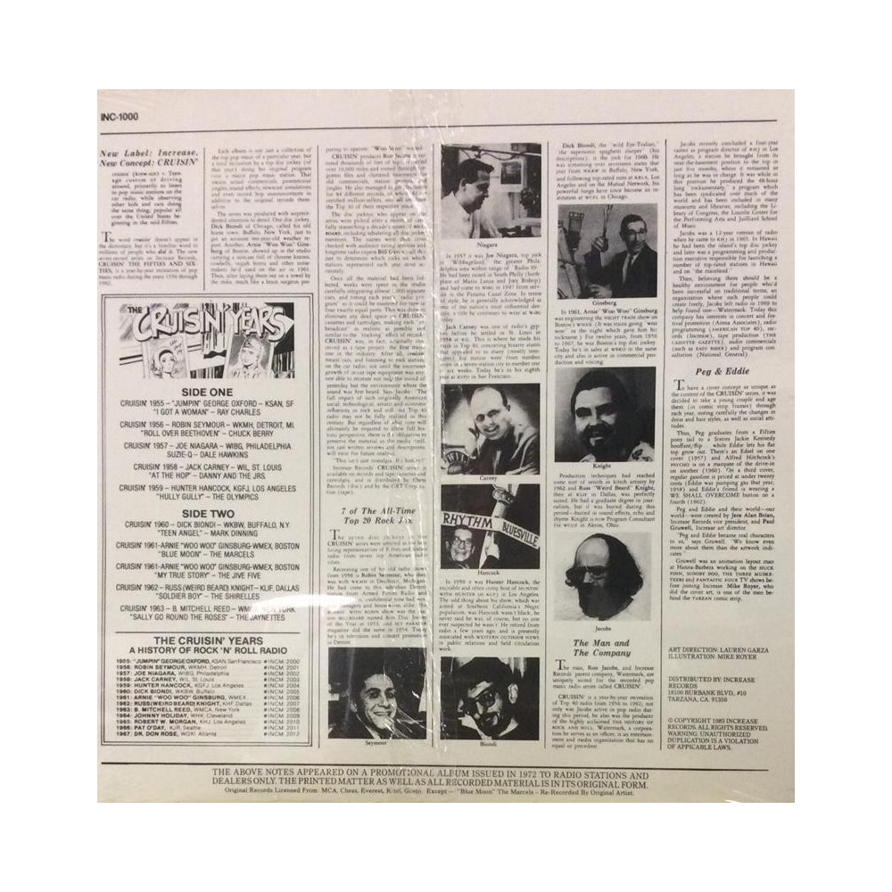VARIOUS ARTISTS: CRUISIN’ YEARS - LP