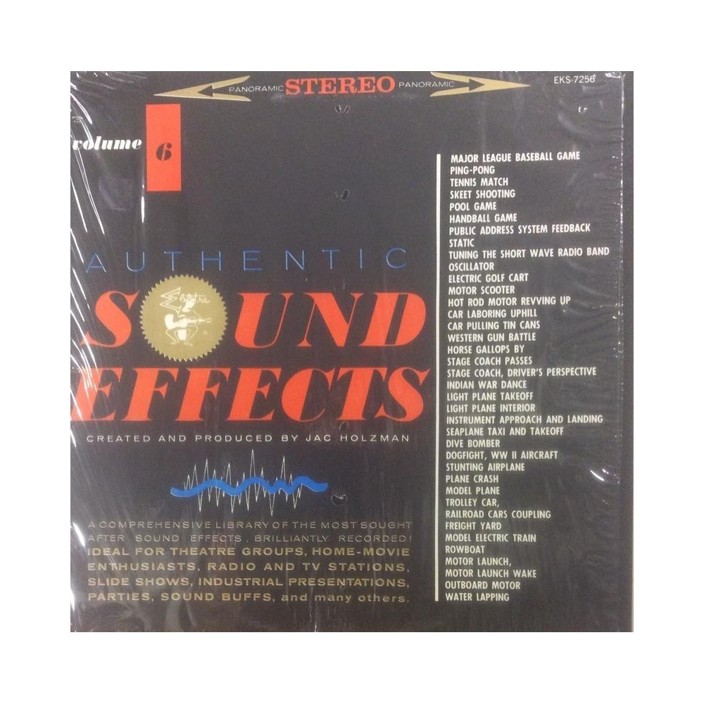 HOLZMAN JAC: AUTHENTIC SOUND EFFECTS 6 - LP