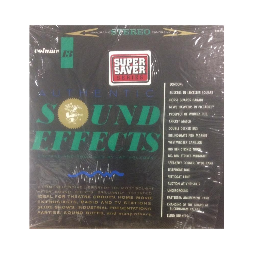 HOLZMAN JAC: AUTHENTIC SOUND EFFECTS 13 - LP