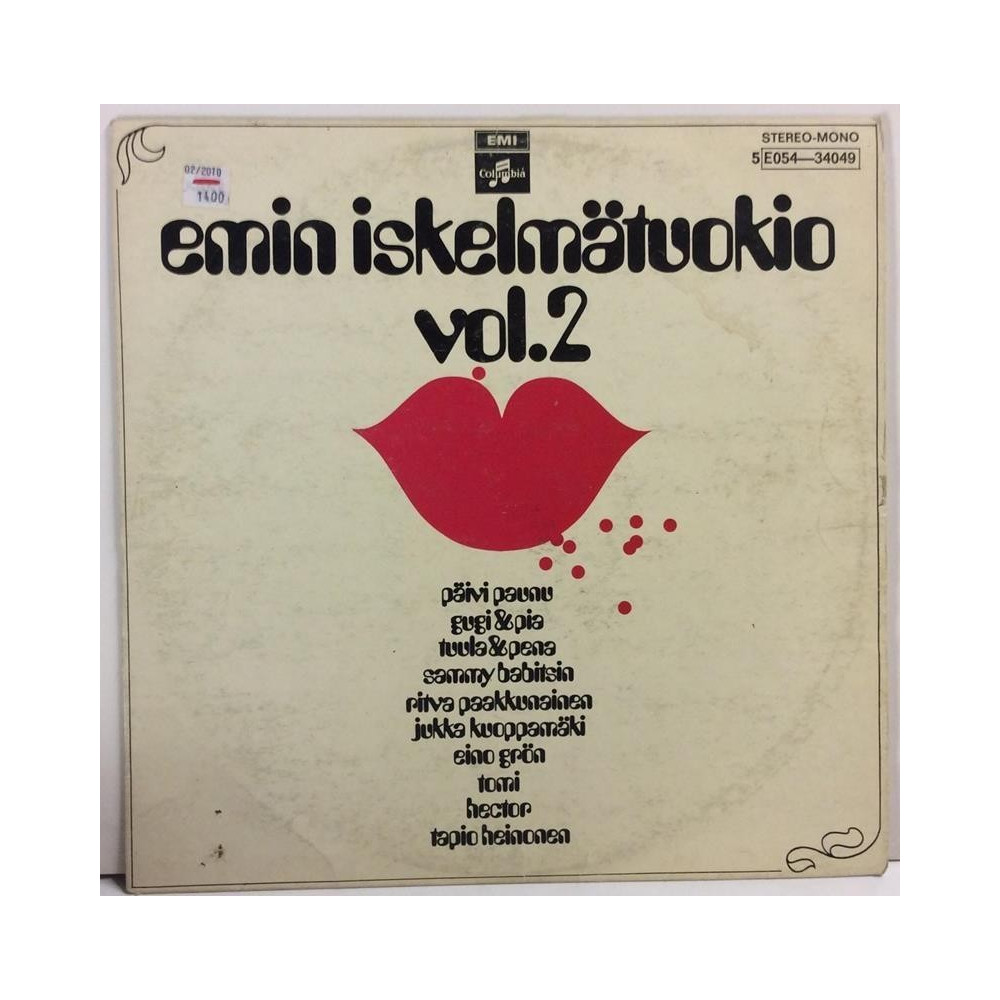 Eri Esittäjiä: Emin Iskelmätuokio Vol.2  kansi VG- levy VG- Käytetty LP