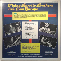 Flying Burrito Brothers : Live from Europe - Begagnat LP