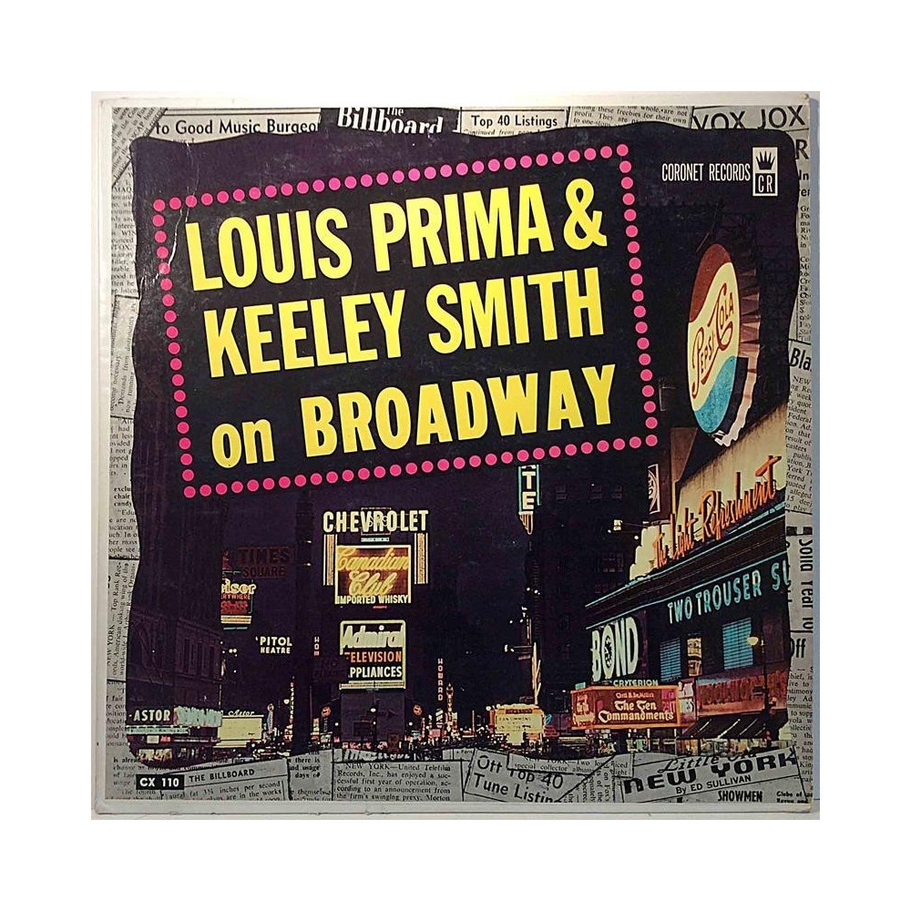 Prima Louis & Keeley Smith : On Broadway - Begagnat LP