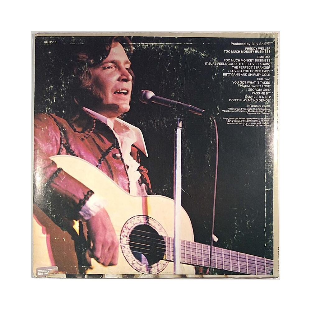 Weller Freddy : Too Much Monkey Business - Begagnat LP