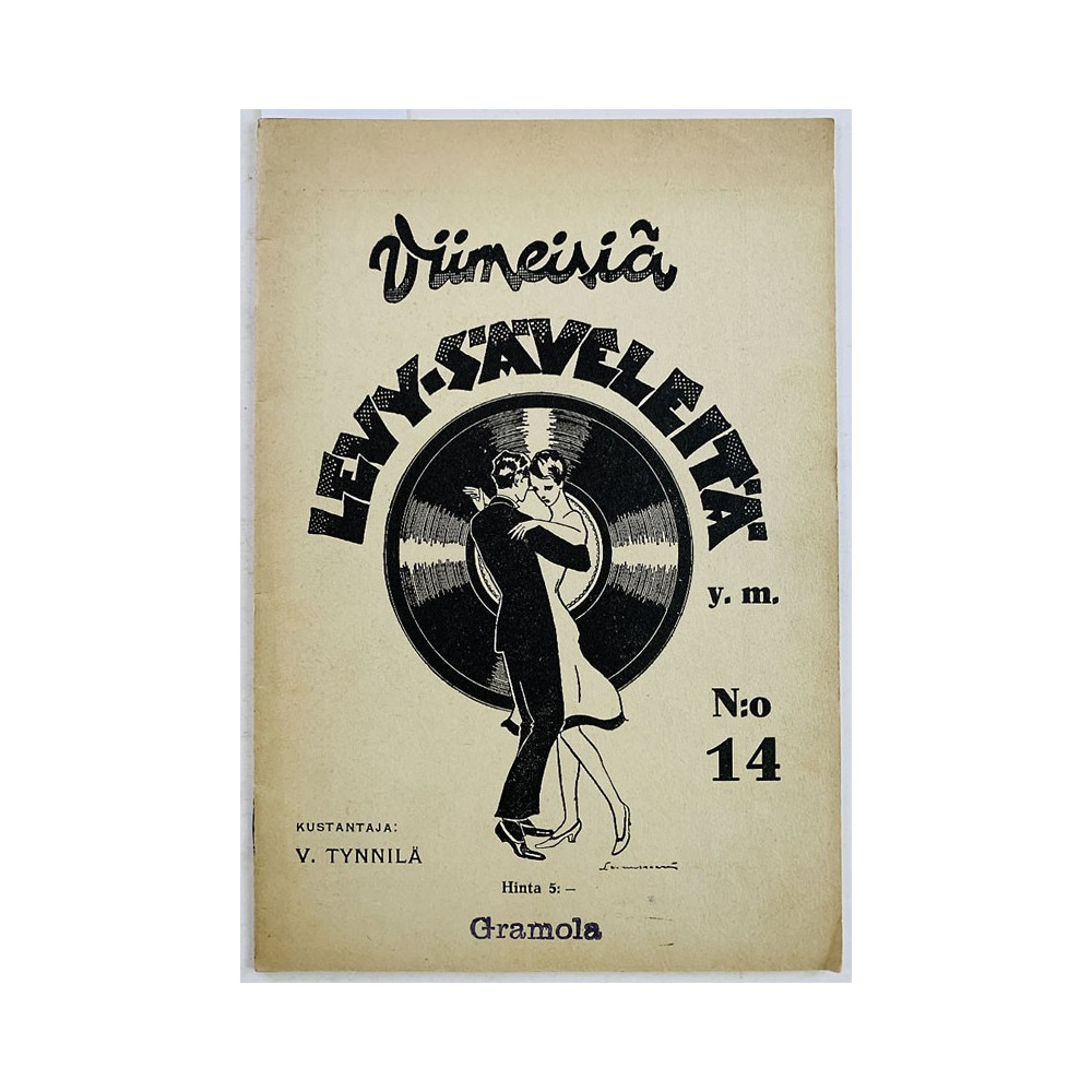 Viimeisiä levy-säveleitä 1934 14 nuottivihko N:o 14 aikakauslehti