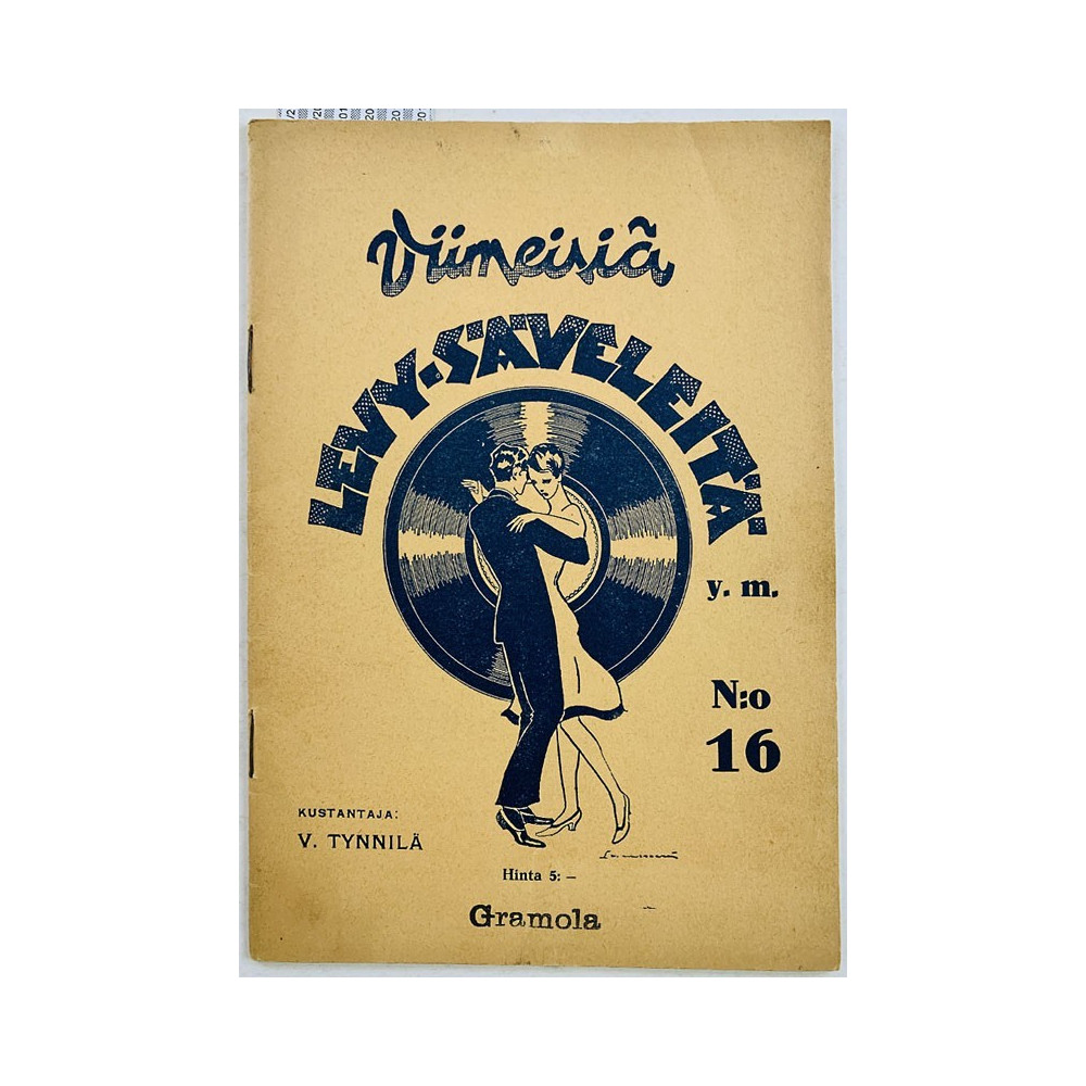 Viimeisiä levy-säveleitä 1935 16 nuottivihko N:o 16 aikakauslehti