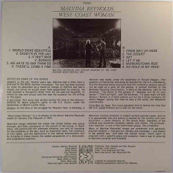 Reynolds Malvina: West Coast Woman  kansi EX levy EX Käytetty LP