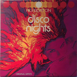 Various Artists: Highlight On Disco Nights  kansi VG+ levy EX Käytetty LP