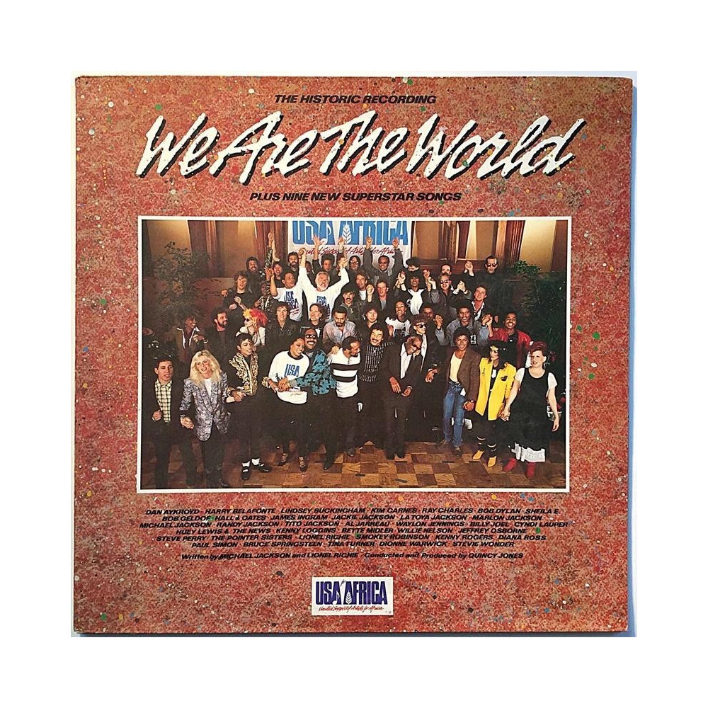 United Support Of Artists For Africa: We Are The World  kansi EX- levy EX Käytetty LP