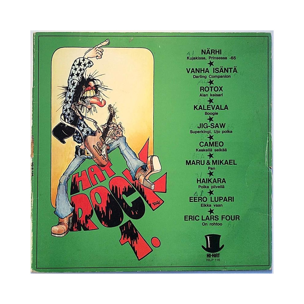 Eri Esittäjiä 1976 HILP 116 Hat Rock 1. Begagnat LP