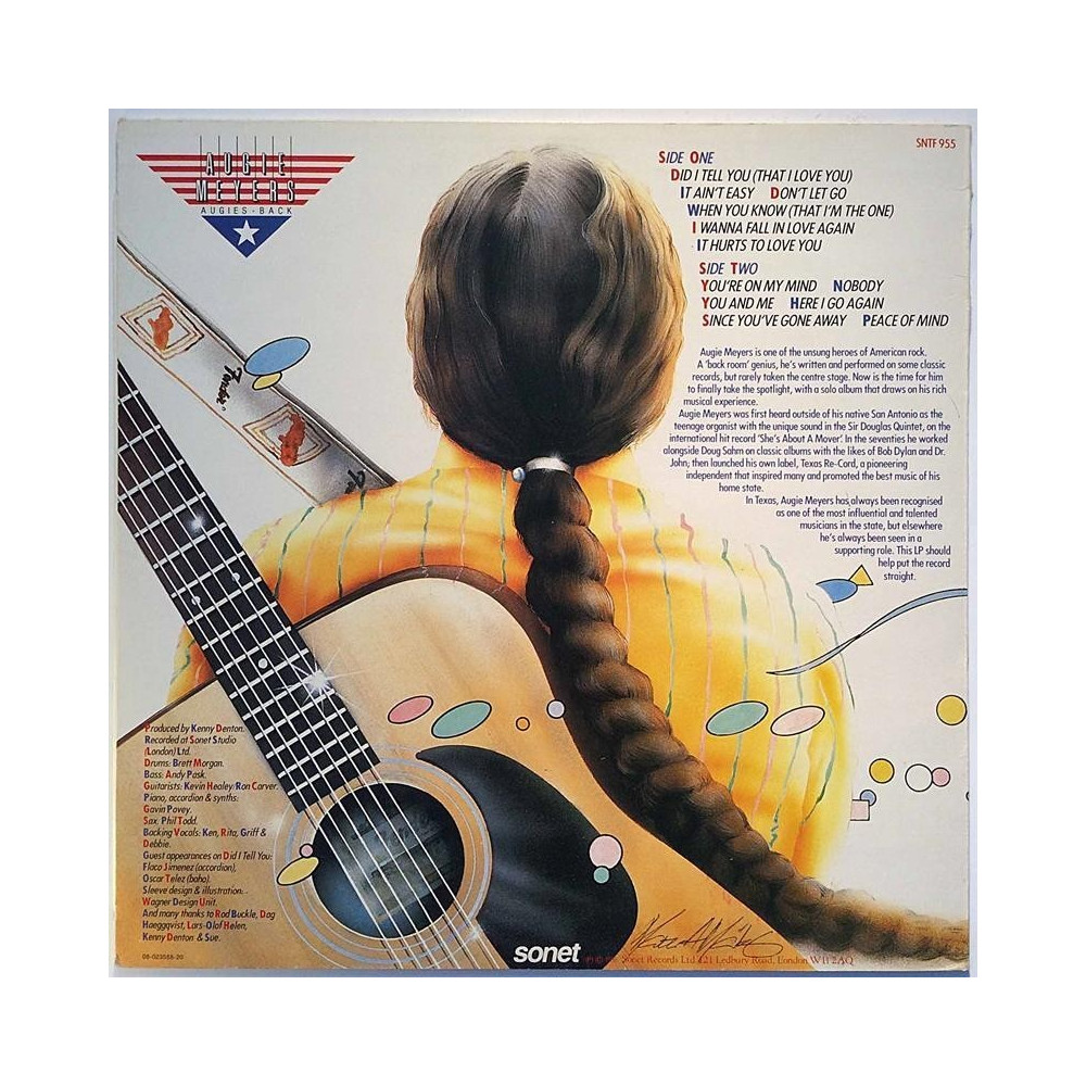 Meyers Augie 1986 SNTF 955 Augies Back Second hand LP