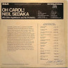 Sedaka Neil 1970 INTS1131 Oh Carol Second hand LP