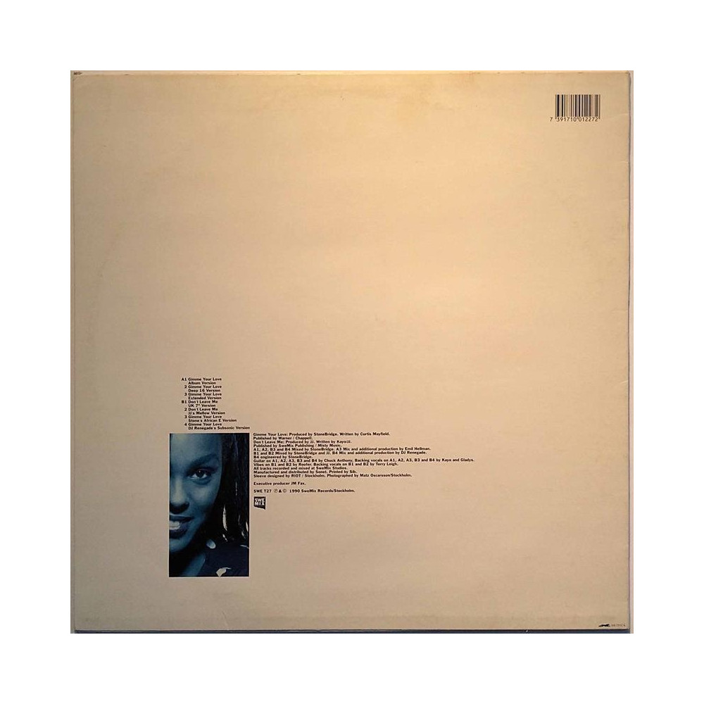 Kayo 1990 SWE T27 Gimme Your Love maxi-single 7 raitaa Second hand LP