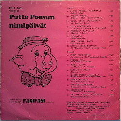 Eri Esittäjiä 1978 FFLP-1003 Putte Possun Nimipäivät Second hand LP