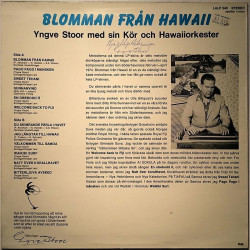 Yngve Stoor Med Sin Hawaii-Orkester: Blomman från Hawaii  kansi VG+ levy VG+ Käytetty LP