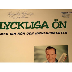 Yngve Stoor Med Sin Hawaii-Orkester: Den lyckliga ön  kansi EX levy EX- Käytetty LP