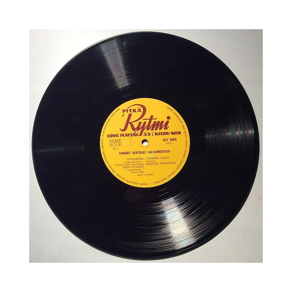 Eri Esittäjiä 1956 RLP 8005 Hanurit kertovat valssimuistoja 10-inch LP Begagnat LP