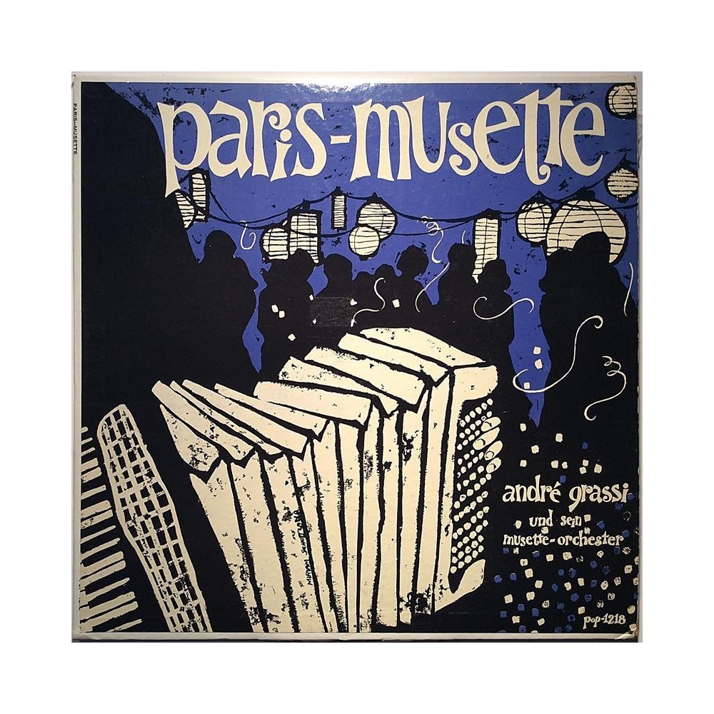 Grassi André Und Sein Musette-Orchester 1970’s POP-1218 Paris-Musette Second hand LP