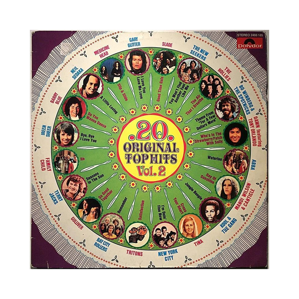 Various Artists 1974 2488 185 20 Original Top Hits Vol. 2 Begagnat LP