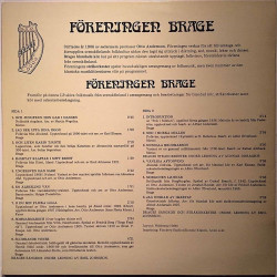 Brages Sångkör och Stråkorkester 1974 SFLP 8558 Förevingen brage Second hand LP