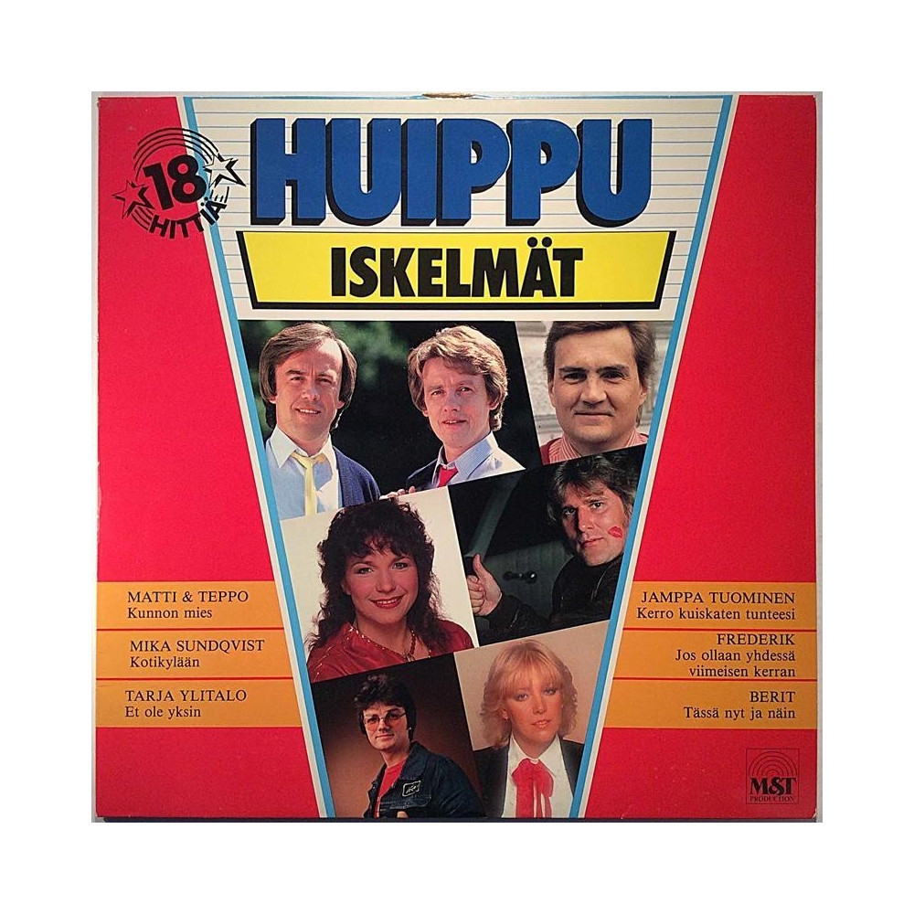 Eri Esittäjiä: Huippuiskelmät  kansi EX levy EX Käytetty LP