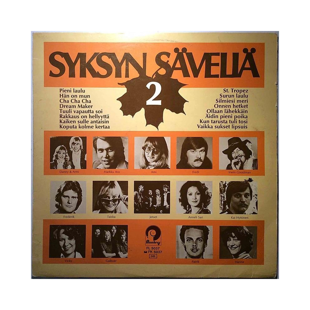 Eri Esittäjiä 1977 FL 5037 Syksyn Säveliä 2 Second hand LP