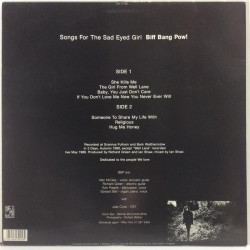 Biff Bang Pow! : Songs For The Sad Eyed Girl - Second hand LP