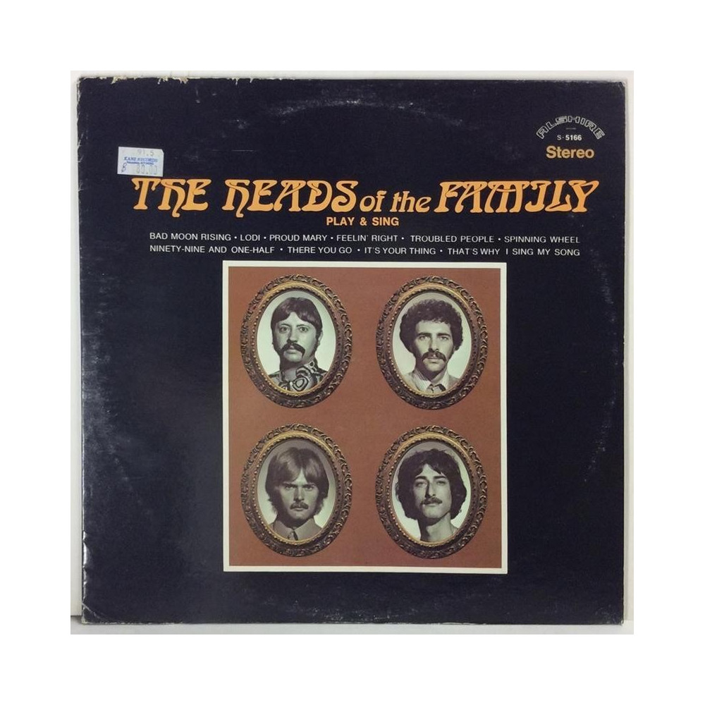 Heads Of The Family: Play & Sing  kansi VG- levy EX- Käytetty LP