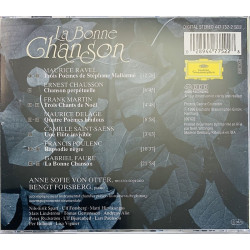 Anne Sofie Von Otter CD La Bonne Chanson - French Chamber Songs  kansi EX levy EX Käytetty CD