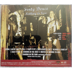 Forty Deuce CD Nothing To Lose  kansi EX levy EX- Käytetty CD