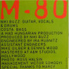 M - 80: M-80  kansi EX levy EX Käytetty LP