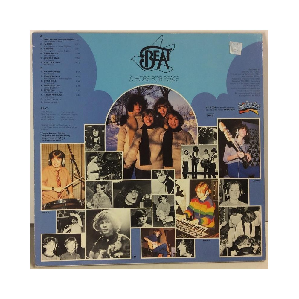 Beat : A Hope For Peace - Begagnat LP