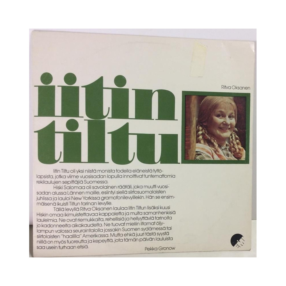 Oksanen Ritva : Iitin Tiltu - Second hand LP