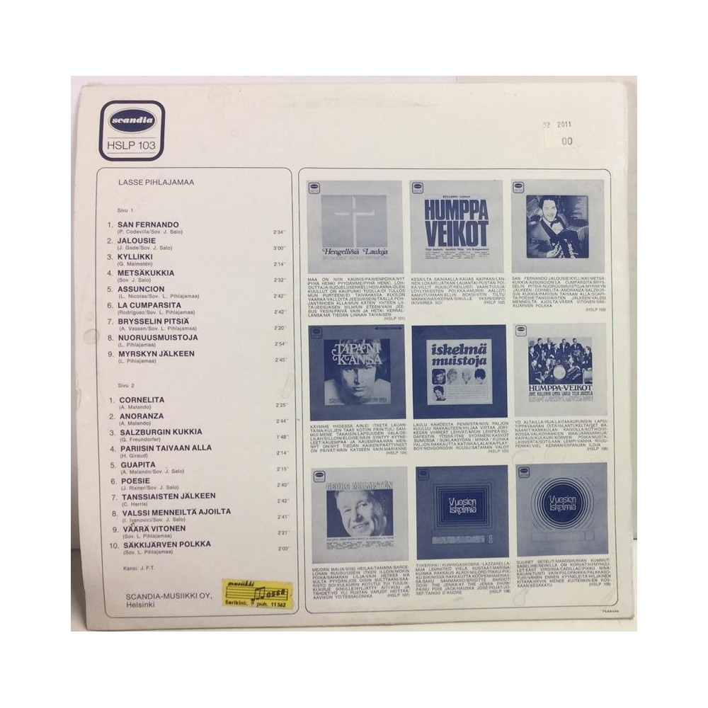 Pihlajamaa Lasse : Lasse Pihlajamaa - Begagnat LP