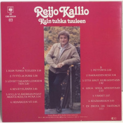 Kallio Reijo 1981 85024 Kuin Tuhka Tuuleen Begagnat LP