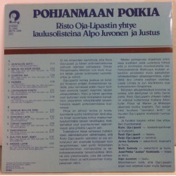 Risto Ala-Lipastin Yhtye : Pohjanmaan Poikia - Second hand LP