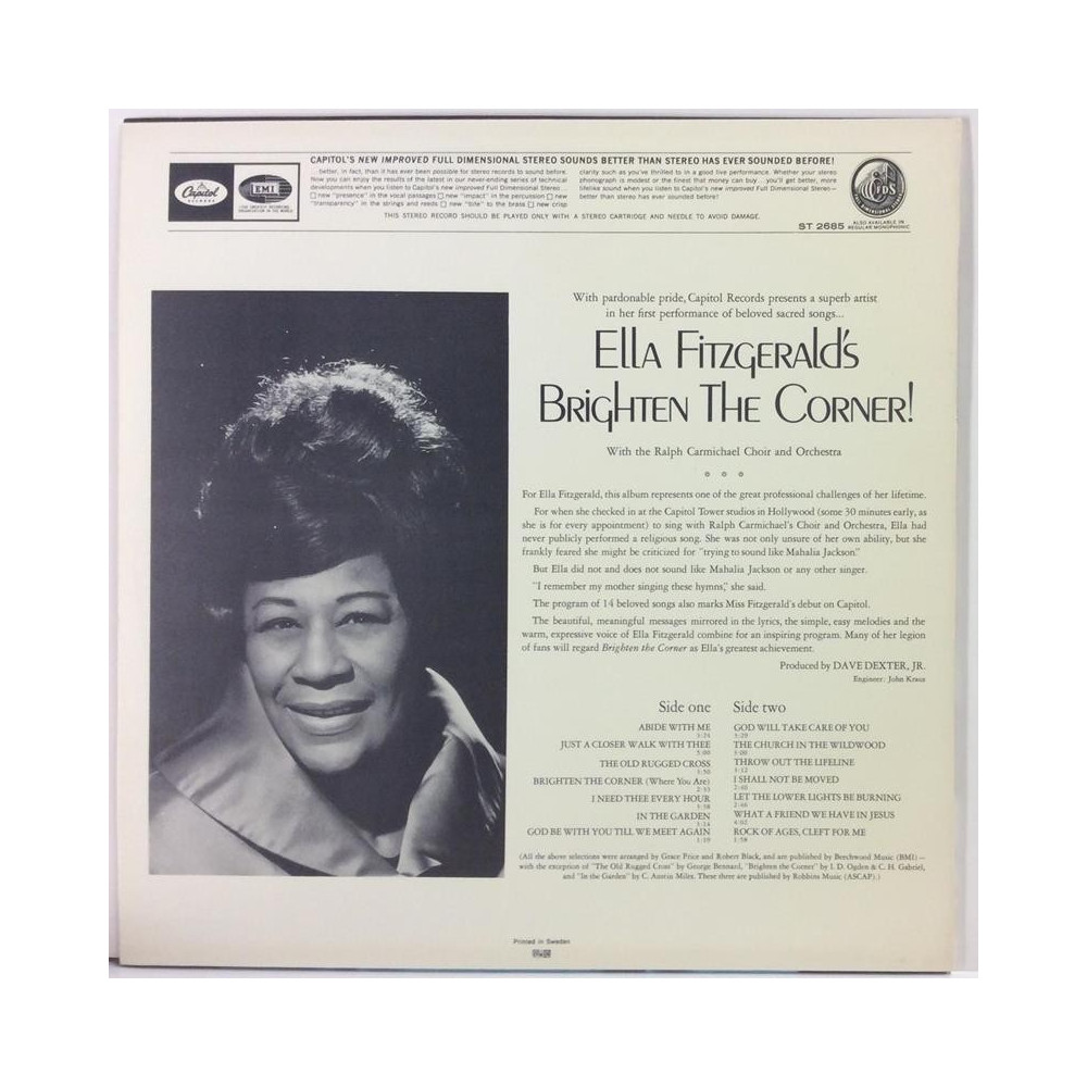 Fitzgerald Ella : Brighten The Corner - Begagnat LP