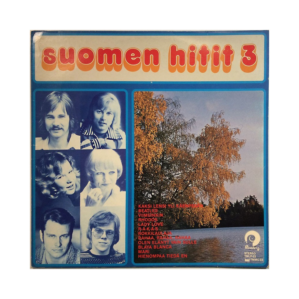 Kaseva, Irwin, Rosti, Freeman ym. 1977 TMLP-03 Suomen hitit 3 Used LP